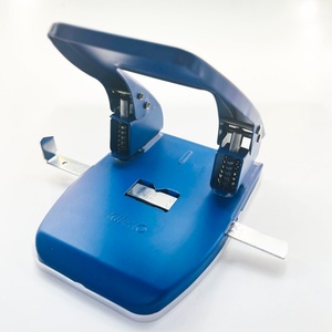 Handheld Heavy Duty Two Hole Punch PC+Metal 14.8x11x6.8CM Reduced Effort Manual 30 Sheet Handle Puncher Office - Product Image 1