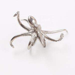 Portatovagliolo portatovagliolo Color <span class=keywords><strong>oro</strong></span> argento antico a forma di animale in metallo Octopus per la decorazione domestica, festa a tema - Product Image 2
