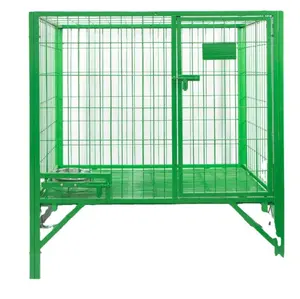 USMILEPET Factory Direct Large Dog Outdoor Dog Crate Thickened Reinforced Steel Rebar Welded Dog Kennel For Canine Breeding Base