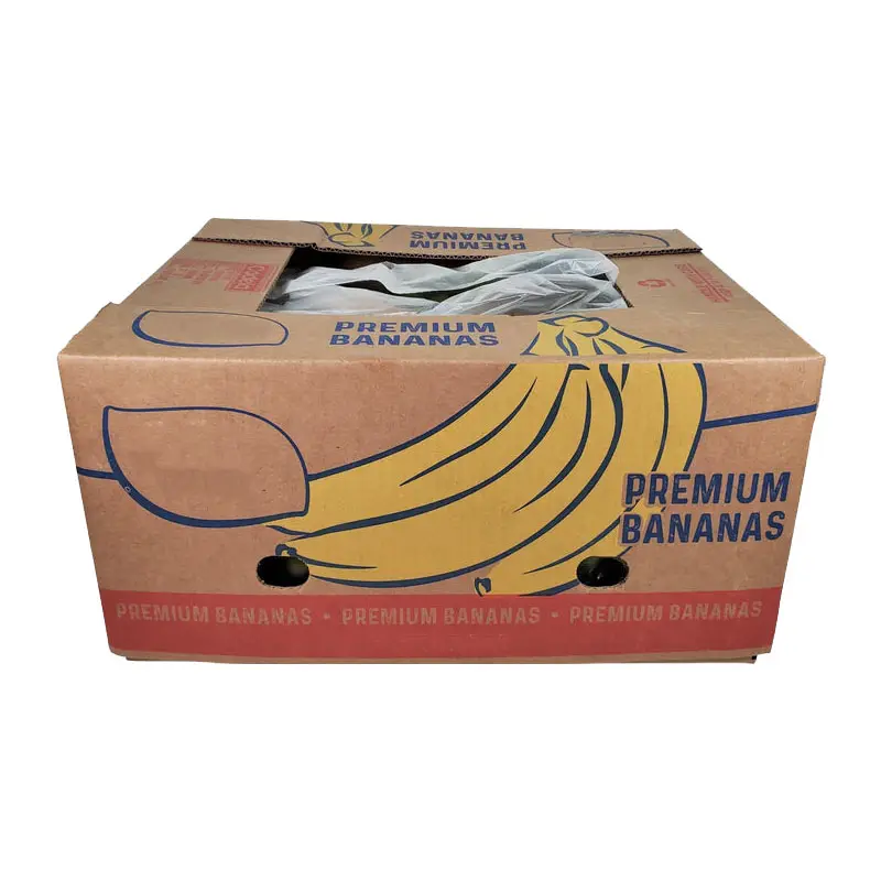 Scatola di imballaggio in cartone ondulato di Banana fresca di Catron agricolo con carta dura personalizzata cinese