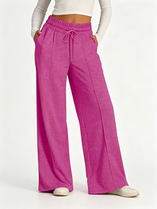 <span class=keywords><strong>Pantalon</strong></span> de sport évasé taille haute pour <span class=keywords><strong>femme</strong></span>, coupe droite, version large, de qualité supérieure - Product Image 2