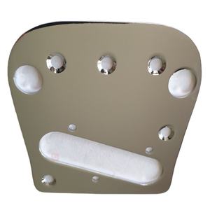 Cadres de plaque de guitare en chrome usiné, OEM, CNC, pièces de fixation, <span class=keywords><strong>prix</strong></span> d'usine - Product Image 2