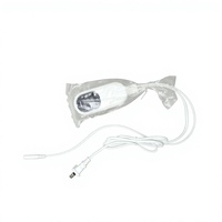 Cable Calefactor Estándar de 9 Configuraciones con Aislamiento de PVC, Suministro de Alto Volumen para Equipos Eléctricos, 1 Metro de Longitud