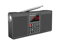 LCJ L-528 tuning numérique bleu dent réveil radio AM FM avec BT haut-parleur, lampe de poche et enregistreur vocal soutien TF/USB