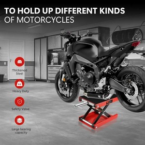 Gato de tijera para motocicleta de 1100 libras de alta resistencia, adecuado para motocicletas Cruiser, vehículos todoterreno y ATV - Product Image 5