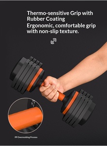 ดั<span class=keywords><strong>ม</strong></span>เบลเหล็กเคลือบยางปรับน้ำหนักได้ ZKM สำหรับผู้ชายออกกำลังกาย - Product Image 5