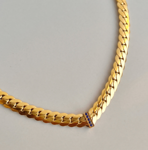 Nuova Collana Trendy 2025 in Acciaio Inossidabile Placcato Oro 18K Antiossidante con <span class=keywords><strong>Cuore</strong></span> Portafortuna e Catena Intrecciata da 8mm - Product Image 1