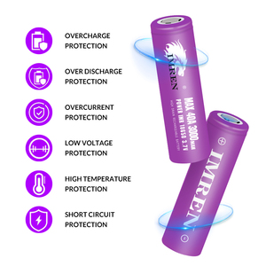 <span class=keywords><strong>18650</strong></span> батарея 3000 мАч 30Q, запас США, 3,7 В, 3,6 В, 20А, 40А, литий-ионная аккумуляторная батарея, перезаряжаемая цилиндрическая Тройная батарея - Product Image 5