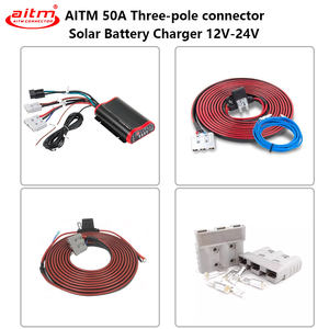 Connecteur d'alimentation à trois pôles AITM <span class=keywords><strong>SH</strong></span> 50A-3 pour chargeur de batterie solaire MPPT DCDC 12V 24V Connecteur 3 broches - Product Image 5