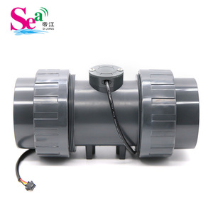 Débitmètre industriel pour eaux usées Sea Dijiang, connexion à bride PVC, capteur de débit à sortie impulsionnelle, tailles de port 20-90mm - Product Image 3