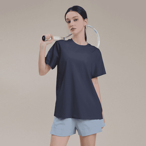 Camiseta de manga corta de gran tamaño para mujer, camiseta informal holgada de algodón, camiseta de verano suave y transpirable para uso diario y ropa de calle - Product Image 4