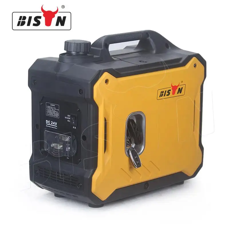 BISON (KP)BS2000 محول بنزين فائق الهدوء 220 فولت, محمول ، 2kva 2kw 2000 وات ، مولد عاكس