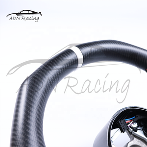 Volante Deportivo de Fibra de Carbono Seca Negra y Alcántara para <span class=keywords><strong>BMW</strong></span> F30 F32 F80 F82 M3 M4 M2 335i 340i 328i 440i 435 - Product Image 4