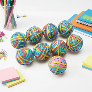 Élastique synthétique multicolore tendance en caoutchouc naturel, idéal pour les bureaux, les maisons, les écoles, les loisirs créatifs et les cheveux - Product Image 1