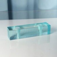Briques de verre en cristal K9 transparent, blocs de verre décoratifs, briques de verre artisanales pour cloisons murales intérieures