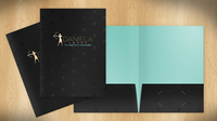 Carpeta de Archivo Reciclable Ecológica de PE con 2 Bolsillos, Impresión CMYK Personalizada, Carpetas de Papel con Logotipo para Empresa, Hospital, Escuela