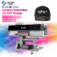 Impresora de Etiquetas de Inyección de Tinta UV DTF con Logotipo Mini Digital de Fábrica LETOP, Impresora de Rollo con Resolución de 600dpi Automática