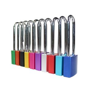 <span class=keywords><strong>Cadenas</strong></span> de sécurité en acier de 76 mm, triple revêtement chromé, couleur aluminium, avec option clé maîtresse, CE - Product Image 1