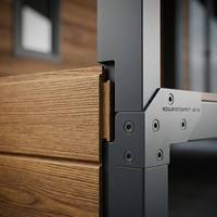 Maisons modulaires en acier préfabriquées de luxe de 20 pieds et 40 pieds, maison préfabriquée extensible avec salle de bain pour usage en appartement