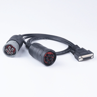 Cable Divisor VGA DB15 a 6 Pines J1708 y 9 Pines J1939 en Y, Personalizado, Duradero, para Camiones de Trabajo Pesado, Venta al por Mayor
