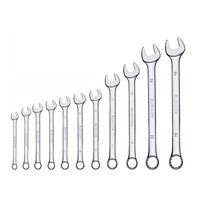 Llave Combinada Elíptica de Acero CRV de 7-22 mm, Llave Métrica Completamente Pulida para Reparaciones Industriales