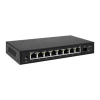 Interruptor de escritorio PoE gestionado inteligente fácil multi-Gigabit de 8 puertos 2,5G con 1 ranura SFP 10G Uplink