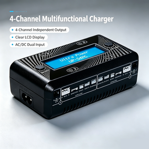 Chargeur de batterie RC 4 canaux UP-S4AC LiPo LiHV NiMH, adaptateur double entrée AC/DC, sortie 28W - Product Image 2