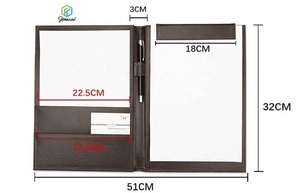 Mua trực tuyến của A4 Kích thước PVC da Double Sided Clip Board với Pocket nộp hồ sơ văn phòng phẩm Sản phẩm - Product Image 2