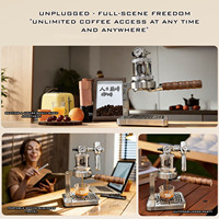 Machine à expresso ALM KOPI 58 mm, compacte, manuelle, à extraction pneumatique, kit barista pour le camping, la maison et le bureau