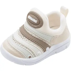 Ebmini Lente En Zomer Fashion Mall-Match Inchworm Netto Oppervlak Ademende Comfortabele Antislip Zachte Zool Kids Peuter Schoenen