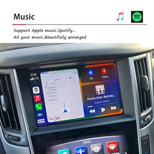 Xe trang bị thêm IOS không dây Carplay đơn vị Android Màn hình tự động phản ánh giao diện Video cho Infiniti Q50 QX50 Q60 q50s OEM nâng cấp - Product Image 3