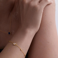 Bracelet fantaisie en laiton plaqué or de haute qualité Gemnel, prix de gros, pour femmes