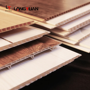 วัสดุก่อสร้างบ้าน แผ่น<span class=keywords><strong>ฝ้า</strong></span><span class=keywords><strong>เพดาน</strong></span>พีวีซีลายไม้ตกแต่งภายใน - Product Image 6