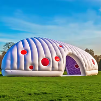 Tente géante en PVC avec logo personnalisé, étanche, gonflable, en forme d'igloo, pour fêtes en plein air, événements disco