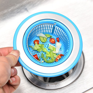 Plastic <b>Kitchen</b> Sink Filter Basket With Drain Strainer For Vegetable Washing And Anti <b>Clogging</b> Protection - Product Image 1