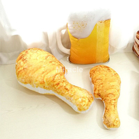 Biscuit en peluche de forme irrégulière jeter oreiller Y2k personnalisé imprimé beignet conception oreillers étui Logo personnalisé coussin