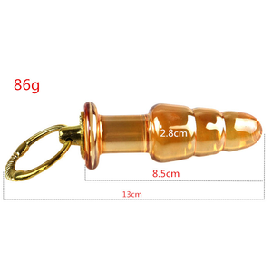 Tapón Anal de Vidrio, Dilatador Anal con Cuello Largo y Vibrador de Próstata, Varita de Placer, Dildo, Juguete Sexual para Hombres y <span class=keywords><strong>Mujeres</strong></span> - Product Image 1