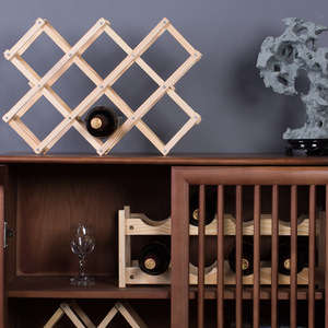 Estante para vino, armario de madera de bambú, 10 botellas, bodega, estantes de almacenamiento, estante para botellas de vino, soportes de exhibición, soporte para <span class=keywords><strong>accesorios</strong></span> de Bar - Product Image 3