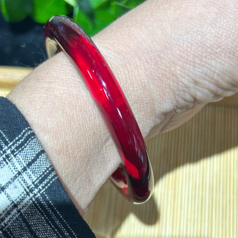 Red-Blood pearl round bar-10mm thick