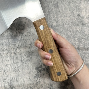 Couteau de boucher robuste en acier inoxydable pour viande et os, hachette forgée, couteau à découper avec manche en bois pour la cuisine - Product Image 3