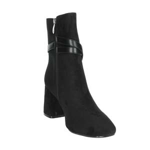Laura Biagiotti Women's <b>Ankle</b> Boots Black Heel 8847 Suede Block Heel Fashion <b>Bootie</b> - Product Image 5