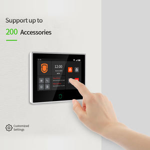 Pantalla táctil IPS de 7 pulgadas Tuya <span class=keywords><strong>Wireless</strong></span> Smart Life WIFI GSM 4G Sistema de alarma antirrobo de seguridad para el hogar - Product Image 5