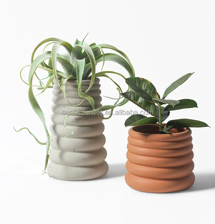 Dimensioni personalizzate 8 pollici ceramica fioriera ceramica vasi da fiori per piante da interno