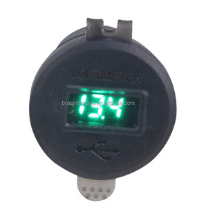 12V 24V 36W Dual Port QC3.0 Car Boat Marine ON OFF Switch <b>USB</b> Charger <b>Socket</b> <b>with</b> Voltmeter - Product Image 4