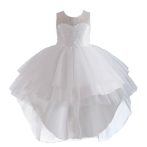 <span class=keywords><strong>Abito</strong></span> da Principessa in Stile Occidentale con Pizzo, Vestito da Sposa <span class=keywords><strong>Bianco</strong></span> con Coda Lunga per Bambine, <span class=keywords><strong>Abito</strong></span> da Cerimonia Soffice per Bambine di 8 Anni - Product Image 5
