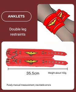 Juego de Bondage de 12 piezas para adultos, Set de restricción de cuero, azafata erótica de línea aérea, trajes de flirteo, BDSM, juegos sexuales de Cosplay, novedad de <span class=keywords><strong>2022</strong></span> - Product Image 5