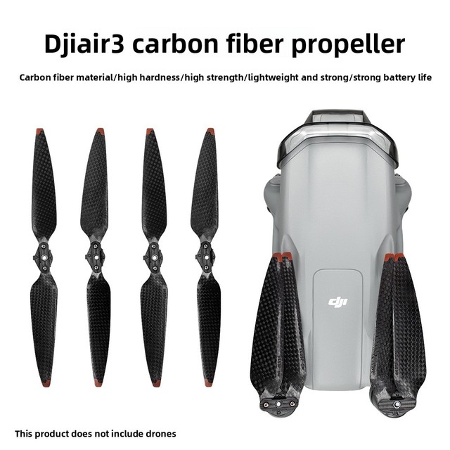 Carbon Fiber Low Noise Foldable Quick Release Propellers Blades Replacement Drone Accessories for DJI Air 3