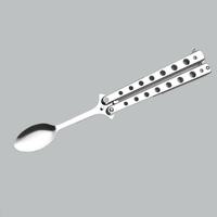 Fourchette-cuillère pliable portable en acier inoxydable, personnalisable OEM/ODM, couteau multi-usages CSGO pour le camping, garantie 3 ans, utilisation en extérieur