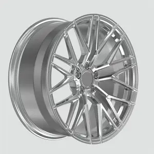 19 20 21 22 23 24 inch alloy forged wheels rim replicable pcd 5x112 silver polish