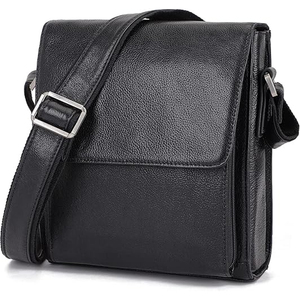 Sac bandoulière messager en cuir personnalisé pour homme, avec fermeture éclair métallique YKK et sangles réglables, idéal pour le travail et les loisirs 2026 - Product Image 1